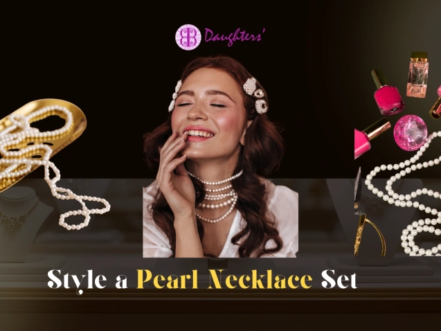 how to style a pearl necklace set with western and indian outfits (1)
