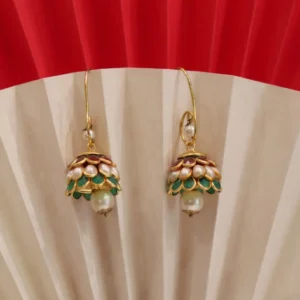 Traditional Pearl Jhumka Earrings for Women