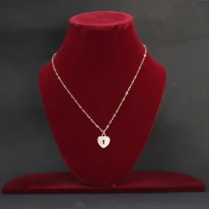 Heart Lock Pendant Necklace for Women