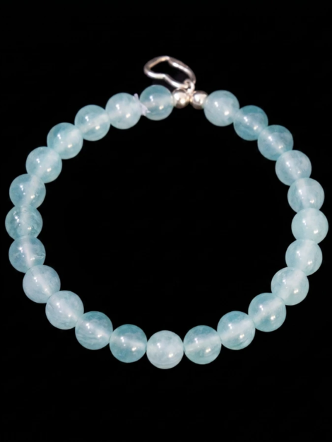 aquamarine beaded bracelet