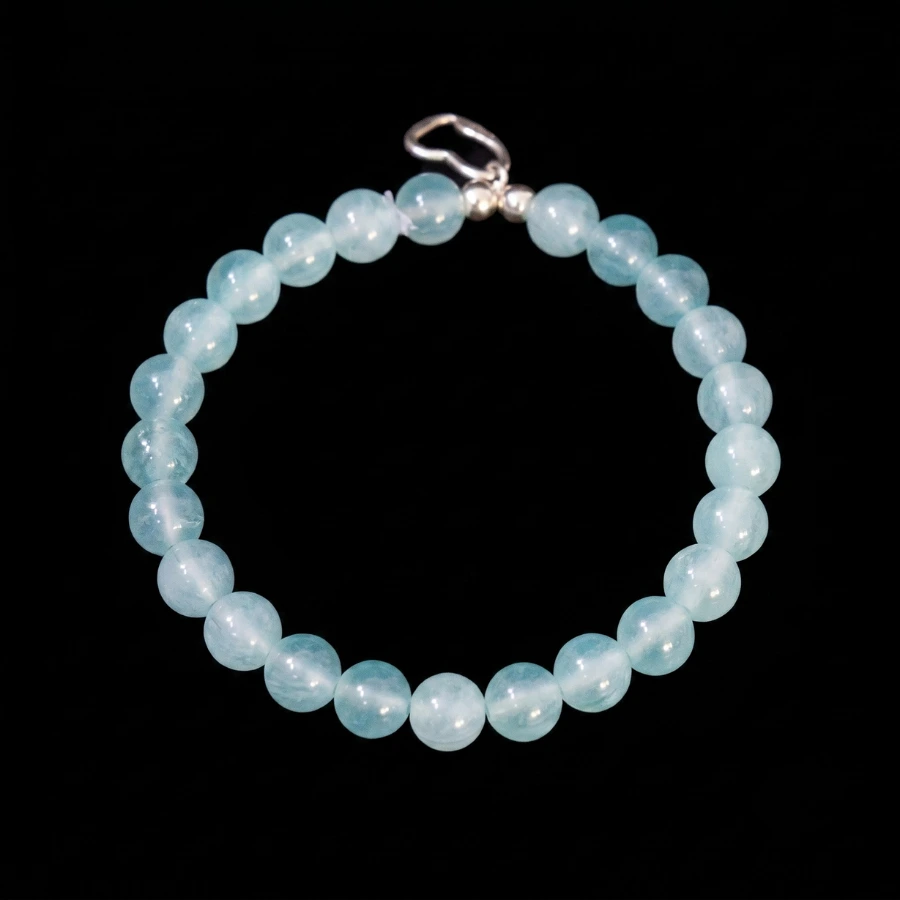 aquamarine beaded bracelet aquamarine beaded bracelet