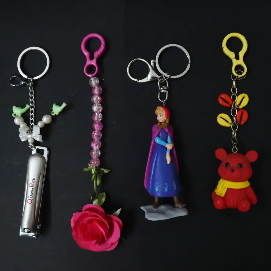 Cute Character & Floral Keychain Collection Cute Character & Floral Keychain Collection