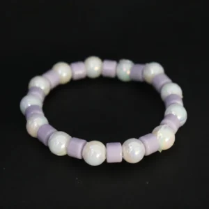 lavender dream iridescent stretch bracelet